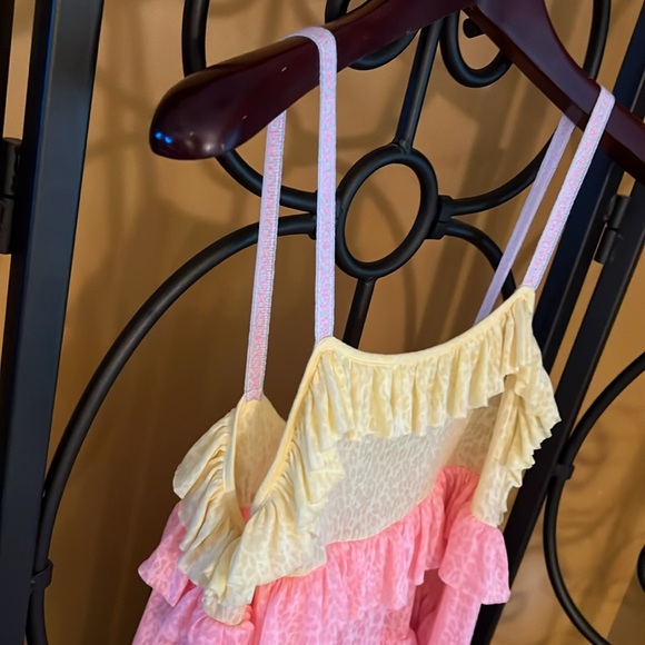 PITUSA Rainbow Ruffle Swim Cover-Up Dress - Picture 4 of 14